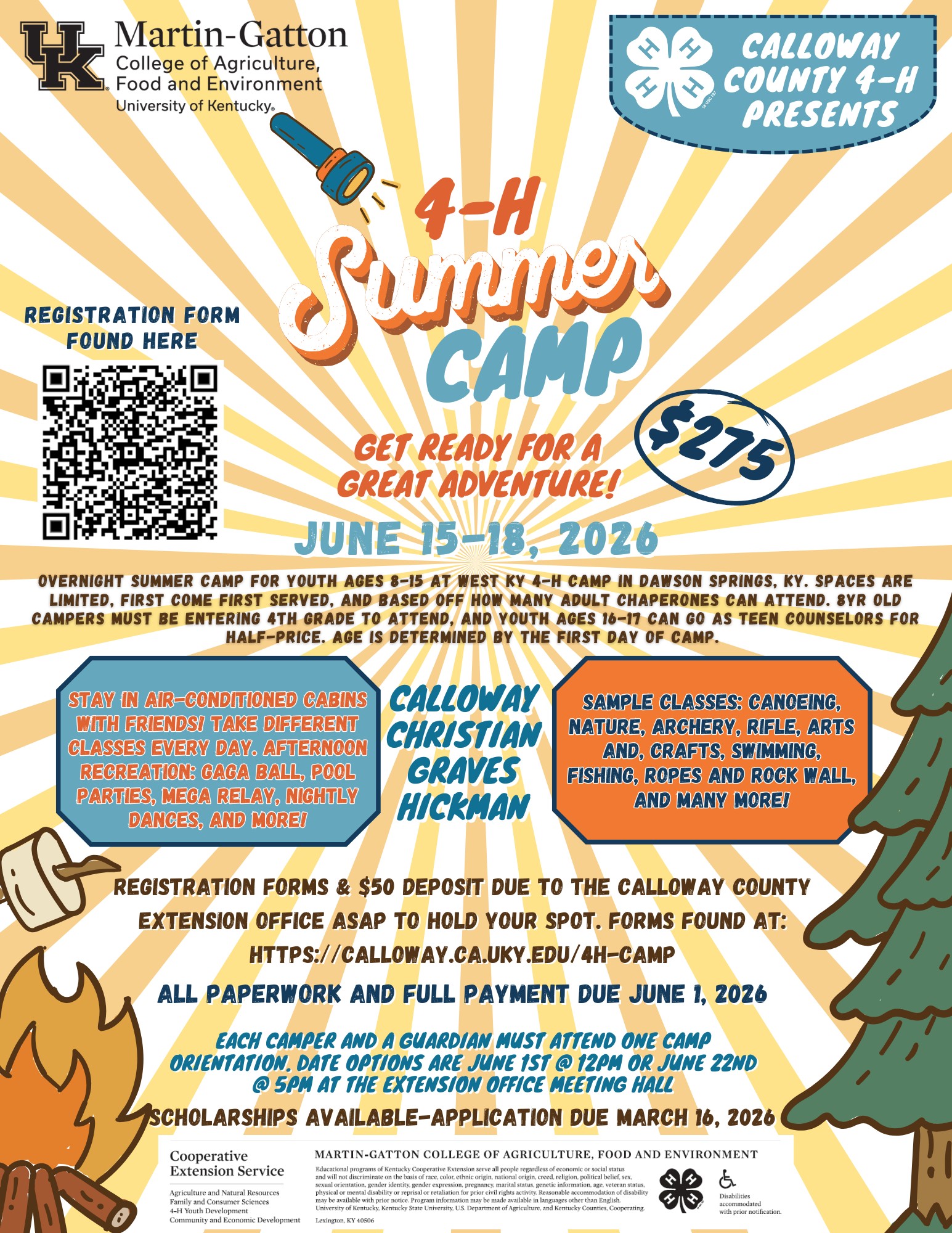 2026 Informational Camp Flyer 